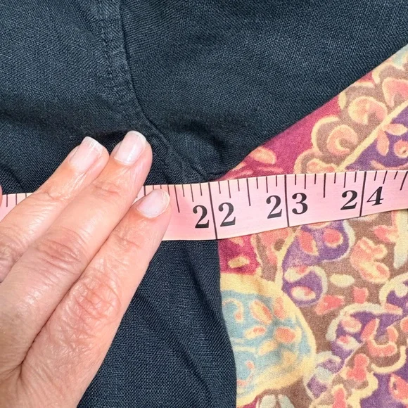 James Perse Linen Oversized Capsule Wardrobe Lightweight Shirt In Black Size 1/S - Picture 13 of 13